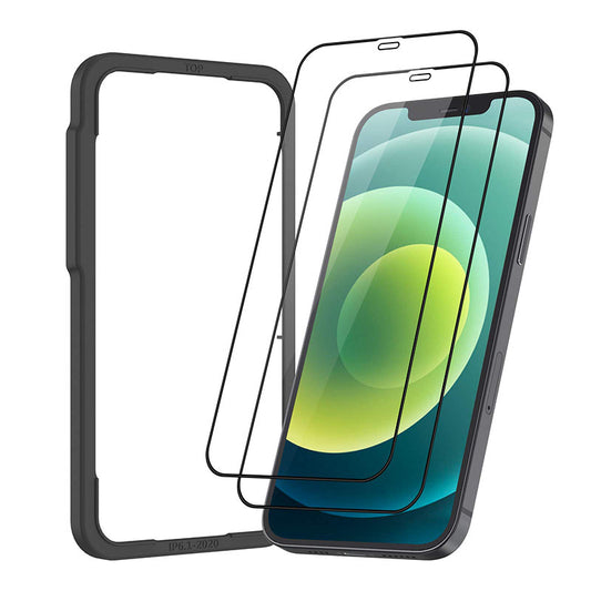 iPhone 12 用【光沢仕様】 全面保護ガラスフィルム